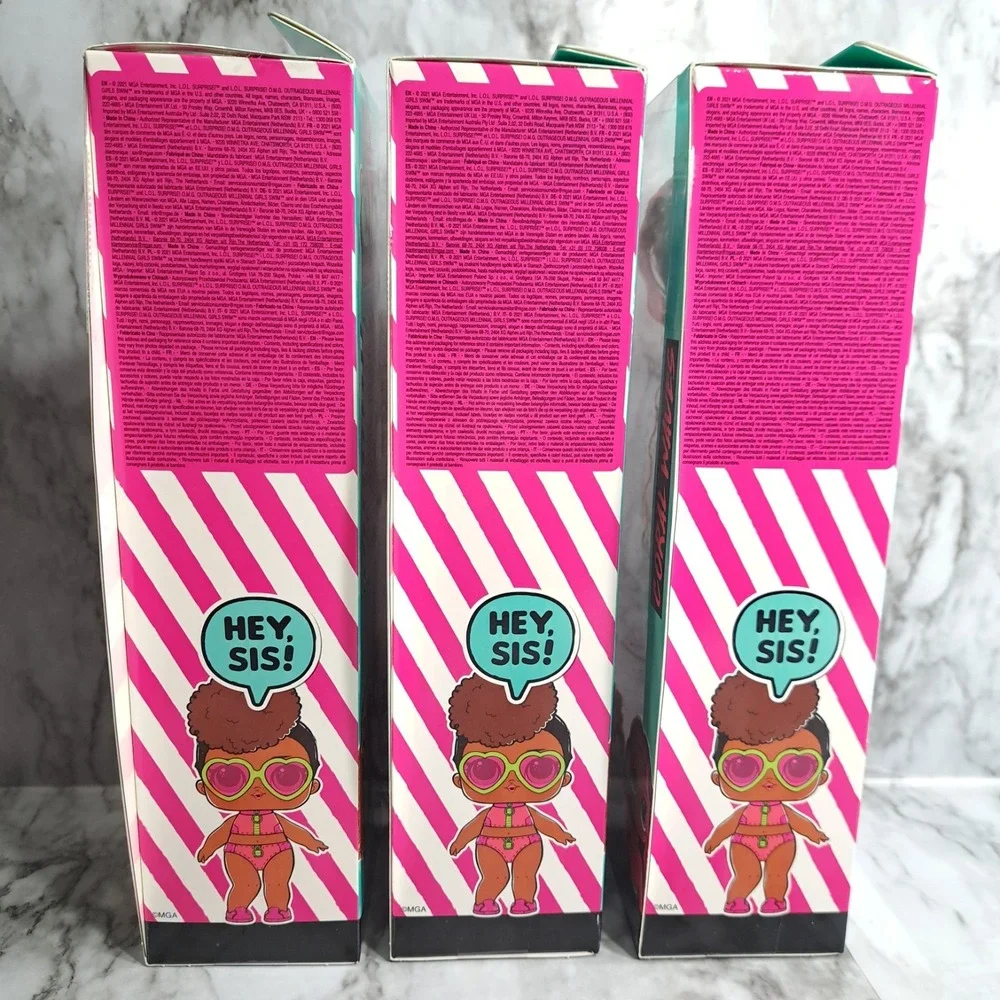 L.O.L Surprise! O.M.G.‎ Lot/3 Swim Dolls Coral Waves